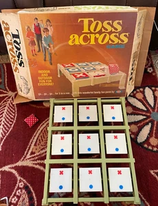 Vintage 1970 Ideal TOSS ACROSS Game Original Box and 1 Bean Bag - Picture 1 of 5