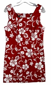 Vintage Shannon Marie Hawaiian Floral Cotton dress Size L/12 - Picture 1 of 8