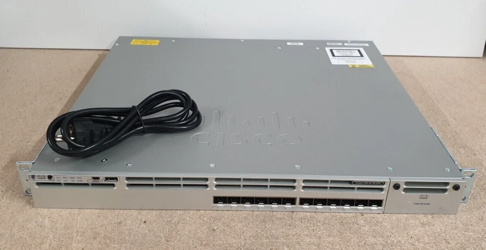 Cisco WS-C3850-12XS-S • Fiber Catalyst Switch • 12 Ports 10G - IP Base - Image 1 of 1
