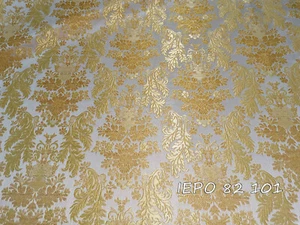 Tela de brocado Jacquard metálico floral vestimenta litúrgica iglesia (16 colores) - Imagen 1 de 16