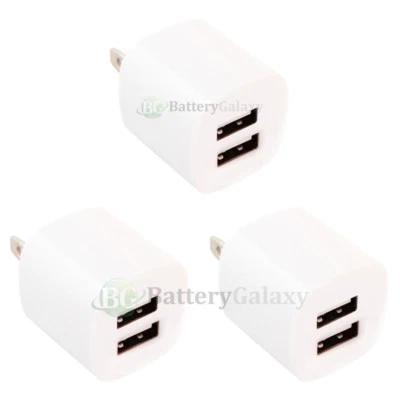 3X Fast Dual 2 Port Rapid Wall Charger for Apple iPad 1 2 3 4 5 Air Mini Pro - Image 1 of 4
