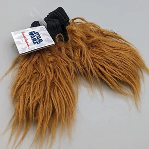 NWT Hanna Andersson Star Wars Chewbacca Faux Fur Mittens Kids Size L Large - Picture 1 of 5