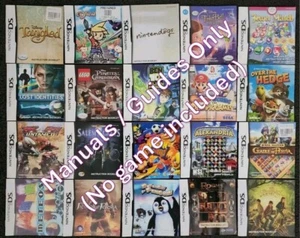 50% OFF! Nintendo DS Manuals / Guides - Buy more save more - inc Pokemon Mario - Picture 1 of 1