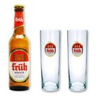 Frh Klsch 0,33l 4,8% - Set mit 2 original Stangen Glsern 0,20l - Glas Bier