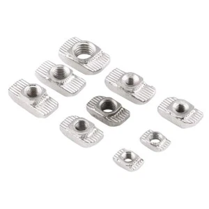 50tlg Hammermuttern Nutensteine T-Nut M4 M5 M6 M8 Set für EU 20 30 40 Aluprofile - Picture 1 of 27
