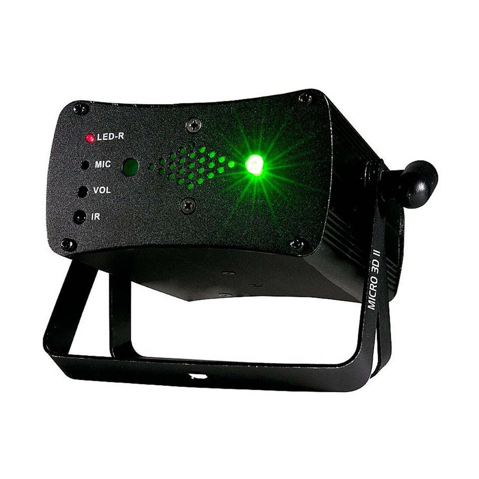 American DJ Micro 3D II Compact 200 Green Red Laser Beams Light Fixture - Image 1 of 4