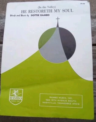 复古 Dottie Rambo 福音乐谱 南纳什维尔 山谷 — 第 1/4 张图片