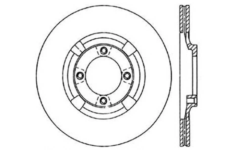 Rotor de freno de disco-C-TEK ROTORES DE FRENO ESTÁNDAR Centric se adapta a 83-89 Isuzu Impulse Foto 1 de 1