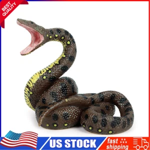 Realistic Boa Snake Scary Fake Toy Prank Party Joke Halloween Decor Prop Gifts - Picture 1 of 9