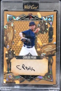 CARLOS PENA 2023 Wild Card 5 Card Draw Modern RC AUTO GOLD SP 1/1 Detroit Tigers - Picture 1 of 2