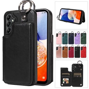 Shockproof Credit Card Slots Loop Leather Case Cover For Samsung Galaxy A-series - Picture 1 of 84