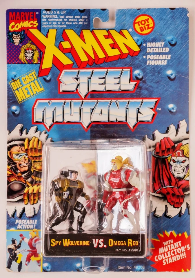 X-men Steel Mutants Professor X VS Magneto Diecast Figures ToyBiz 1994