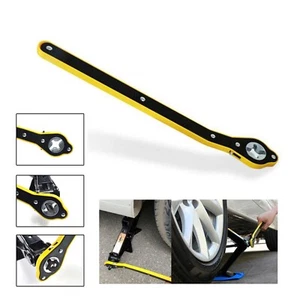Car Scissor Jack Ratchet Wrench Labor-saving Tire Wheel Lug Wrench Repair Tool - Picture 1 of 12