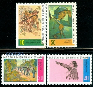 1968 Paintings,Fighting for Freedom,woman fighter,wood march,Vietnam,Mi.18,MNH - Picture 1 of 1