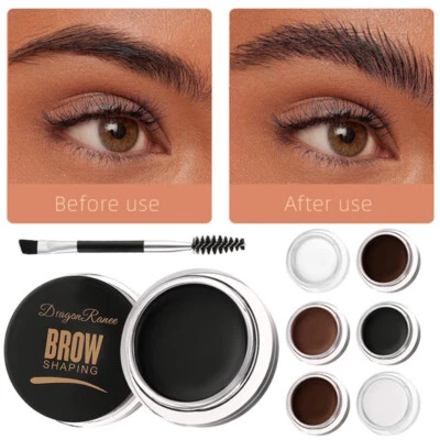 Eye Brow Tattoo Tint Dye Gel Eyebrow Cream With Brush Waterproof Long Lasting  ♡ - Image 1 of 4