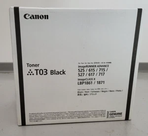 Toner Canon T03 Schwarz 2725C001 Neu OVP Original iR ADVANCE 615 Rg MwSt. - Bild 1 von 5