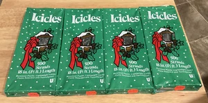 "4 paquetes de hebras de hielo vintage de 18"" EE. UU. NUEVAS" - Imagen 1 de 1