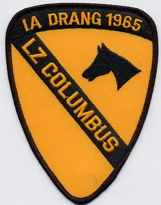 1st Cav IA Drang 1965 - LZ Columbus BC Parche Cat. No. C5786 - Imagen 1 de 1