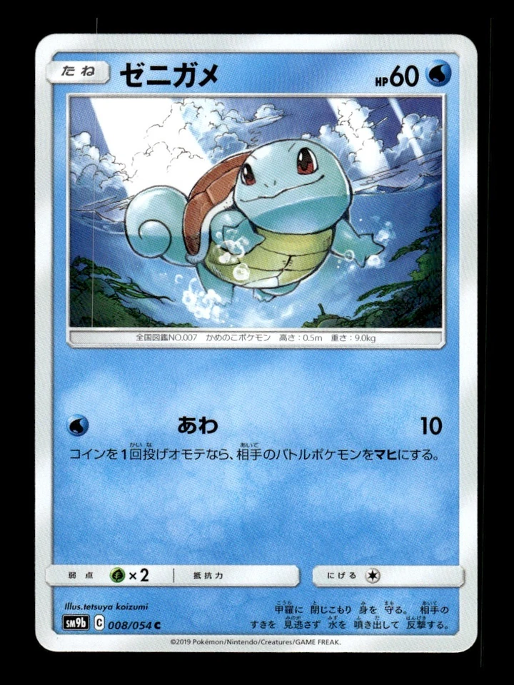 Squirtle 008/054 Común Completo Metal Pared Pokemon Japonés ~ MP Foto 1 de 1