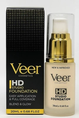 Veer Cosmetics Liquid HD Studio Foundation Natural 0.68 fl oz 20ml - Image 1 of 4