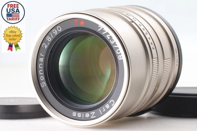 [Top MINT] CONTAX Carl Zeiss Sonnar T* 90mm F2.8 Lens & Cap For G1 G2 From JAPAN - Image 1 of 4