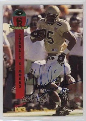 1995 Signature Rookies Prime Auto /3000 Charlie Simmons #38 Auto RC - Image 1 of 2