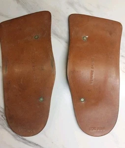 Leather & Steel Insoles M9W Left & Right Very Good Condition See Pictures - Picture 1 of 7