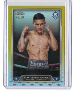 2024 Topps Cromo Boxeo Henry Lebron-González REFRACTOR ORO RC #11 42/50 - Imagen 1 de 1