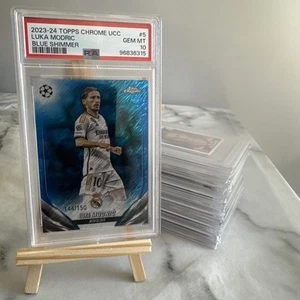 2023-24 Topps Chrome UEFA Luka Modric Blue Shimmer /150 Real Madrid #5 - Picture 1 of 3
