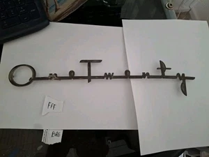 VINTAGE 1941 42 PACKARD ONE TWENTY 14 1/2" LONG EMBLEM SCRIPT OEM ...120 - Bild 1 von 8