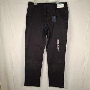 Jos. A. Bank Herren 36 x 32 (passt 36 x 31) maßgeschneiderte Passform Hose flache Vorderseite schwarz - Bild 1 von 12