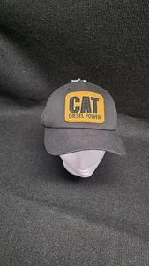 Caterpillar CAT Diesel Power schwarz Schaumstoff und Netz Retro-Stil Kappe Mütze Strapback - Bild 1 von 5
