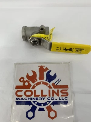 Apollo Conbraco 76-101-01A 1/4" FNPT Stainless Steel Ball Valve 2,000PSI WOG - Image 1 of 4