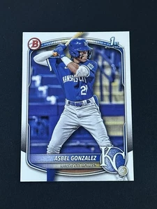 2025 Bowman Asbel Gonzalez 1st Bowman #BP-4 Kansas City Royals (K) - Bild 1 von 2