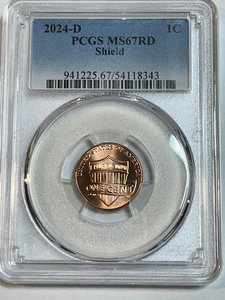 2024 D Lincoln Cent PCGS MS67RD Penny - Picture 1 of 2