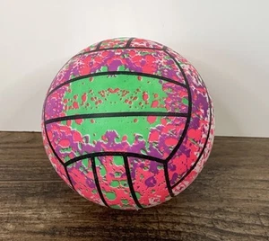 Neon Tie Dye 6" Rubber Toy Play Ball - Picture 1 of 6