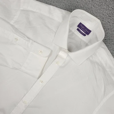 Camisa de Vestir Ralph Lauren Etiqueta Púrpura Sartorial Para Hombre Hecha en Italia 17/36 Foto 1 de 4