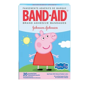 Band-aid Brand Adhesive Bandages, Peppa Pig, Assorted Sizes, 20 Count (Pack of 2 - Picture 1 of 2