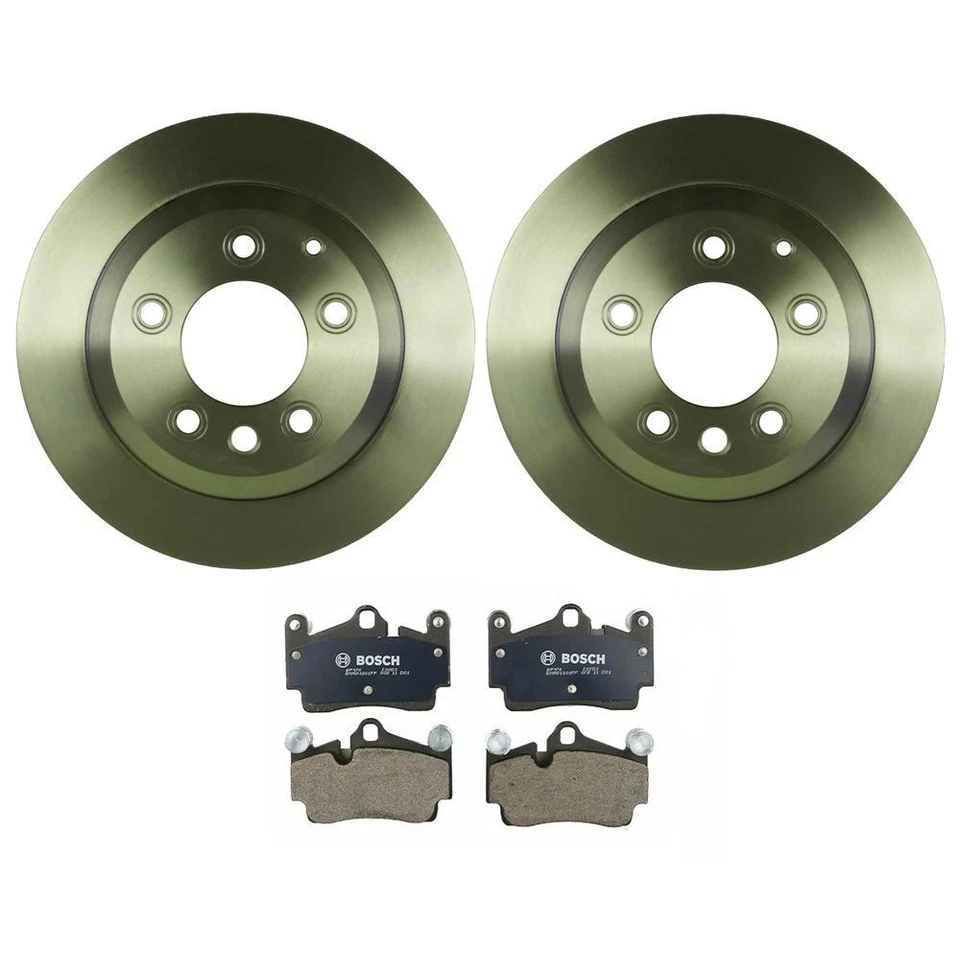 Bosch Kit Pastillas Freno Disco y Rotor Trasero 330mm Semimetálico Para Audi Q7 3.6 V6 Foto 1 de 1