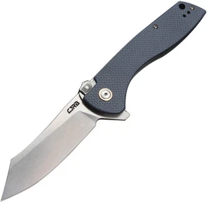 CJRB Kicker Recoil-Lock Blue & Gray G10 Folding D2 Steel Pocket Knife 1915BU - Picture 1 of 12