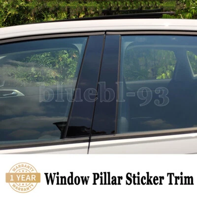 Черная отделочная наклейка на стойку окна для фортепиано Kia Sportage 2011-2016 годов выпуска - Изображение 1 из 4