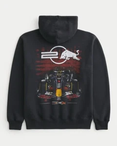 HOLLISTER RELAXED ORACLE RED BULL RACING GRAPHIC HOODIE SIZE SMALL NWT - Picture 1 of 4