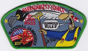 JSP - NARRANGANSETT COUNCIL - 2001 NATIONAL JAMBOREE - QUAHOGS RULE - GRN BDR - Picture 1 of 1