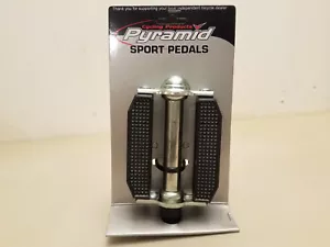 NOS Pyramid #41124 Rubber Block Pedals...9/16"...Cruiser...Tank Bike...Bicycle - Picture 1 of 5