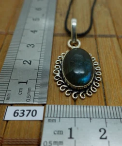 Pendentif LABRADORITE naturelle + cordon reglable collier reiki de protection - Imagen 1 de 4
