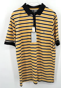 Callaway Opti-Dri Golfshirt Herren M gelb schwarz gestreift Stretch Neu mit Etikett - Bild 1 von 6