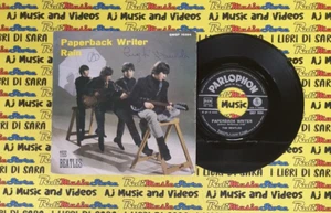 LP 45 7" THE BEATLES Paperback writer Rain 1966 italy PARLOPHON QMSP 16394 black - Imagen 1 de 2