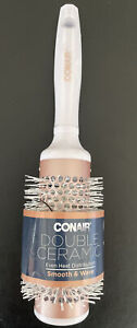 Conair Double Ceramic Shine & Smooth Hair Brush One Size White/rose