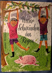 Altes Kinderbuch 1961 Unser Schweinchen im Regen toller Zustand - Bild 1 von 6