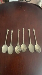 Tea spoons x 6 - vintage EPNS Made in the UK - 1960s - Picture 1 of 4